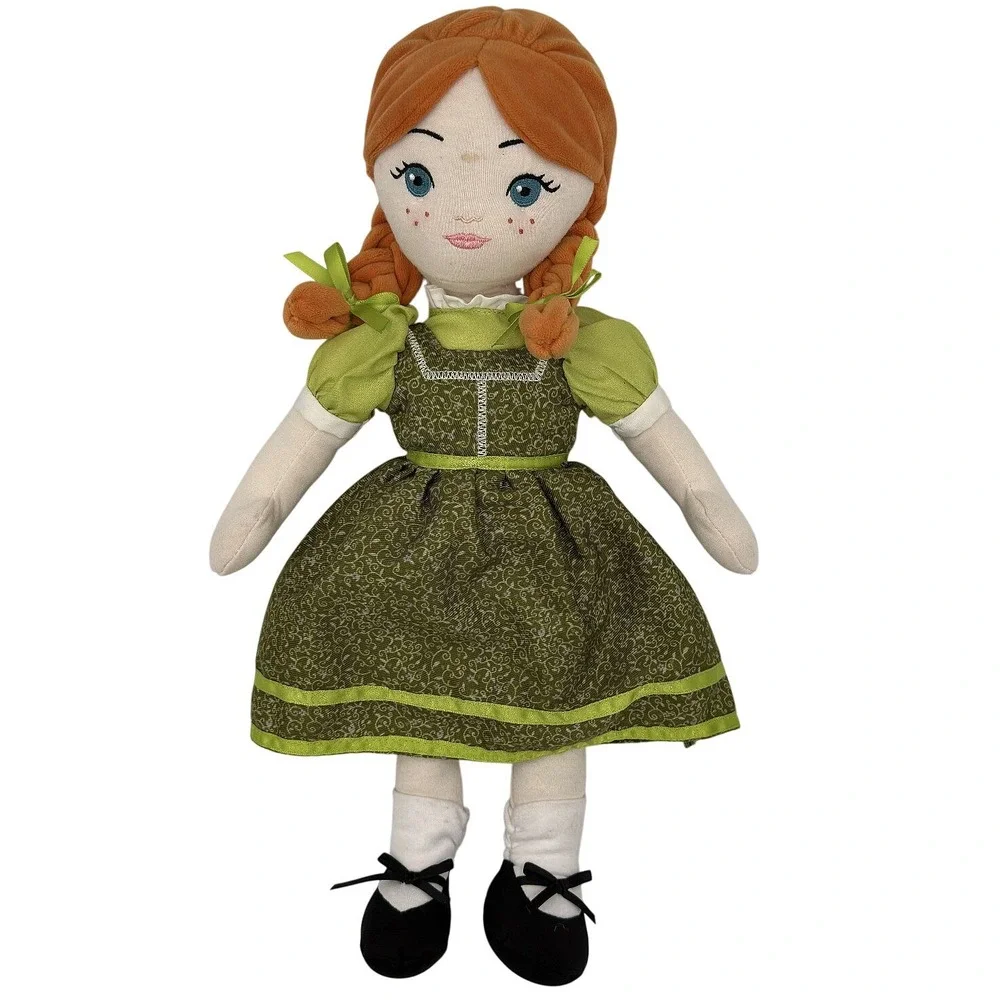 Disney Frozen Broadway Musical Anna Plush Rag Doll 16 Inch Green Dress